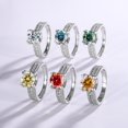 thumbnail image 3 of 5 Carat Moissanite Wedding Ring Set for Bridal Set D-Color Clarity 18K Moissanite Ring for Women Simulated Diamond Promise Ring Fiancee Lab Grown Diamond Engagement Rings Lady (6,5carat), 3 of 6