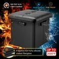 thumbnail image 6 of Storage Ottoman with Lock,Fireproof Folding Ottoman Foot Rest Stool Storage Chest with Storage Safe for Important Documents,Waterproof Short Ottoman Foot Stool with Handles, 6 of 8
