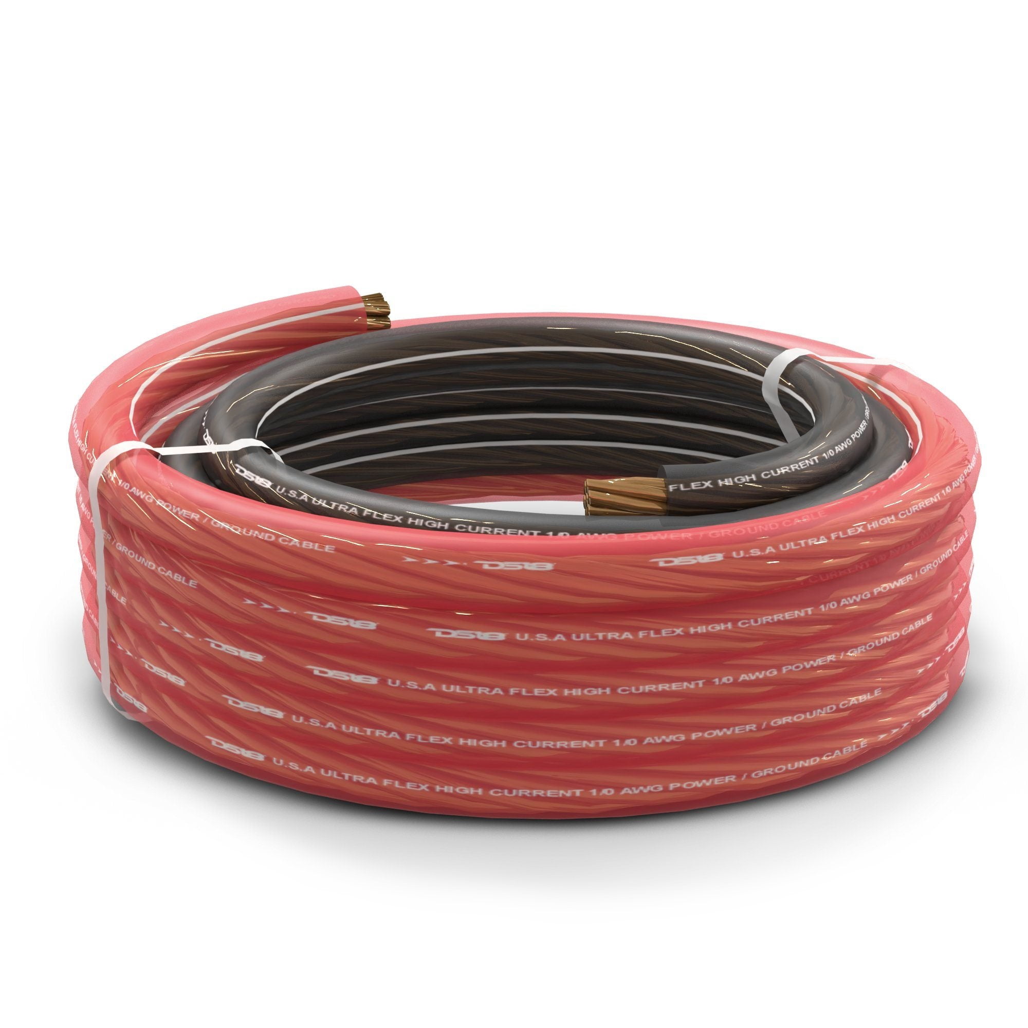 DS18 PW-OFC1/0GA-5BK/20RD 1/0-GA Ultra Flex OFC Ground Power Cable 5 Ft Black and 20 Ft Red Kit