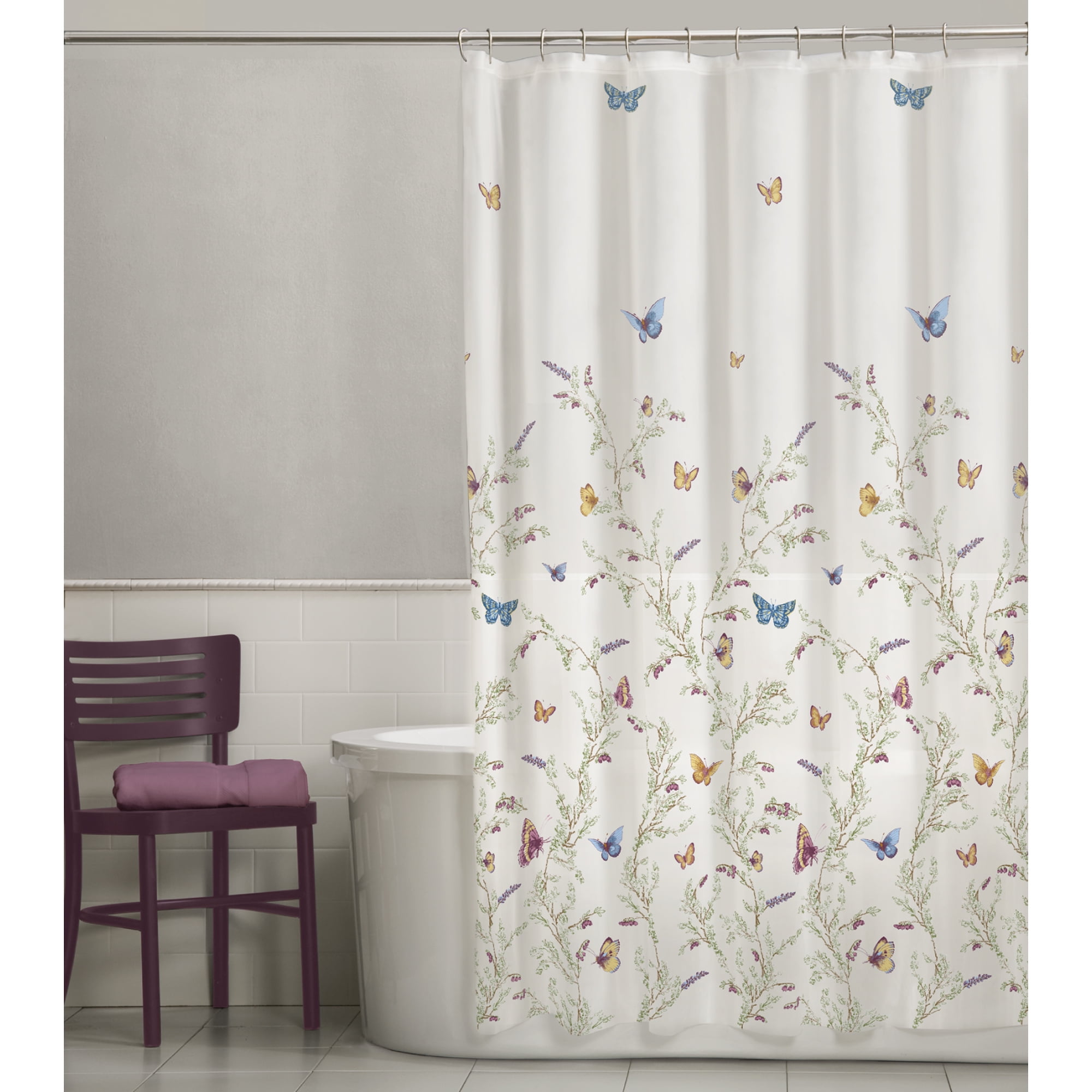 Maytex Garden Flight Peva Vinyl Shower Curtain Com