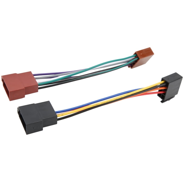 Arnés conector de alambre de radio iso cableado adaptador de arnés enqueto masculino un cable femenino de radio femenino de 16 pines de 16 pines