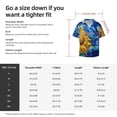 thumbnail image 5 of Honeii Whimsical Sunflowers Night Sky for Men's Short-Sleeved Button-Up Collared Shirt Featuring A Pocket, Perfect for Beach Vacations, And Travel Adventures.-Small, 5 of 5