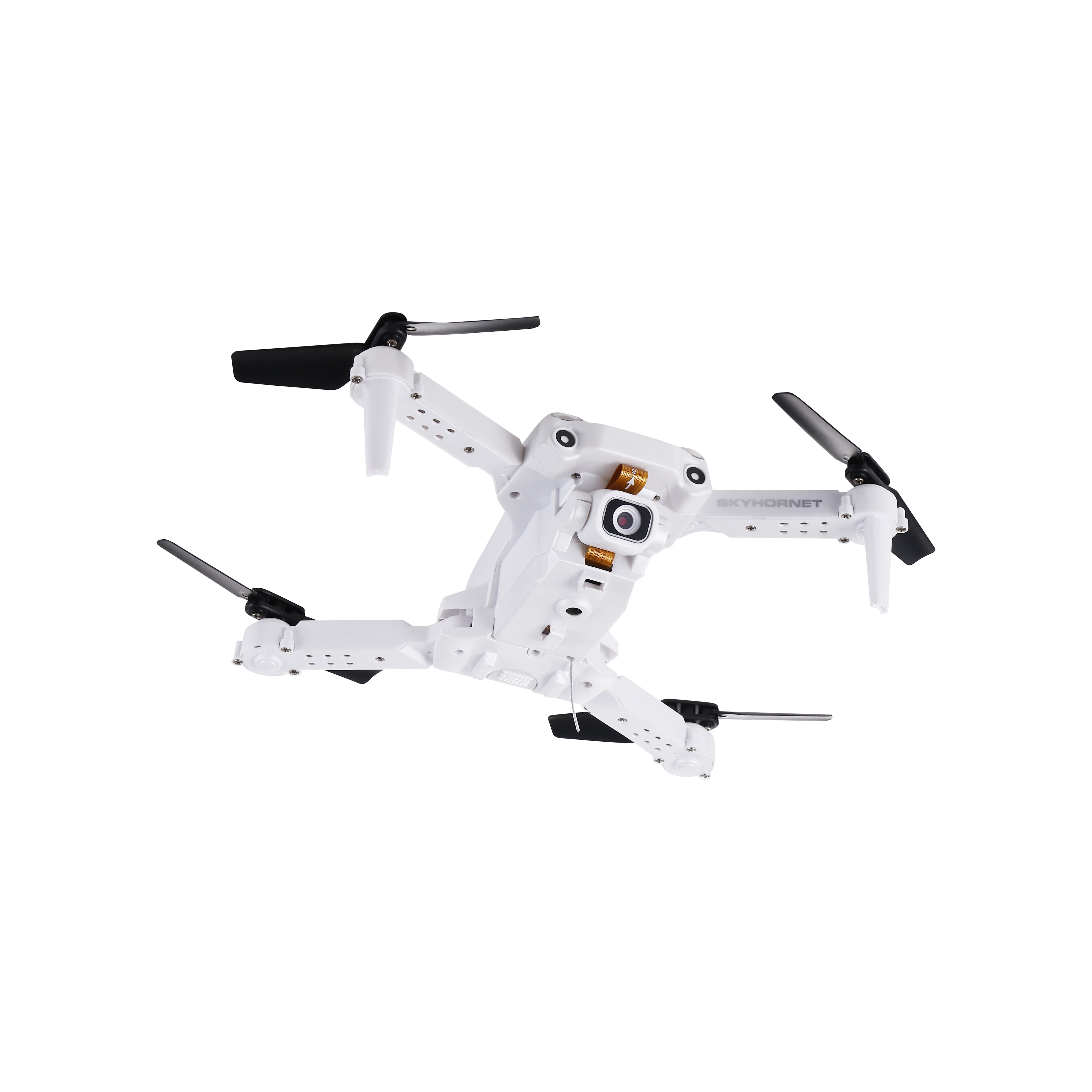 Vivitar SkyHornet Foldable RC Drone with 720p HD Camera, WiFi FPV Live Video, 3 Speed Modes, Auto Takeoff & Landing, 11 minutes Flight Time, Remote Control Quadcopter Toy for Kids & Beginners, White