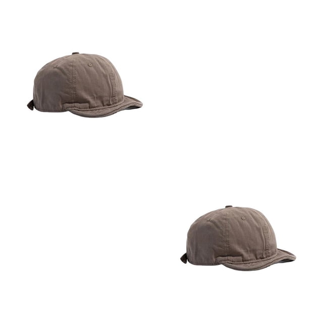 Gorra de béisbol Retro Sonducket de algodón para mujer color Caqui Negro Café ajustable