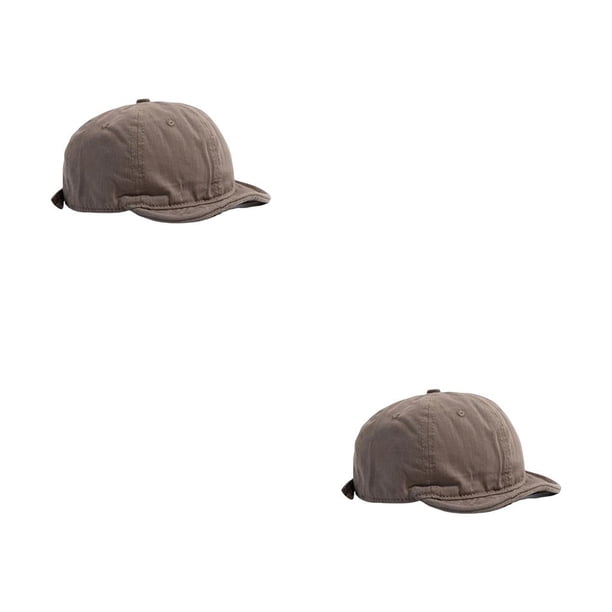 Gorra de béisbol Retro Sonducket de algodón para mujer color Caqui Negro Café ajustable
