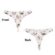 thumbnail image 3 of Balery Bulldog Face Tangas de Algodón para Mujer con Estampado – Ropa Interior Sexy, Transpirable, G-string-Small, 3 of 6