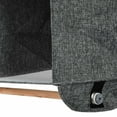 thumbnail image 7 of Household Essentials 4 Pocket Wide Organizer with Hangbar, Graphite, 7 of 7
