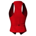 thumbnail image 3 of Made by Olivia Women's Dressy Casual Versatile Racerback Vest Tuxedo Suit Waistcoat, 3 of 6