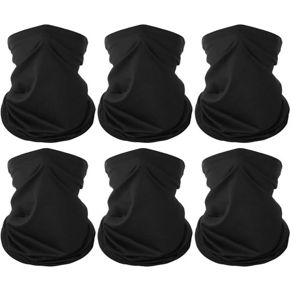 6 Pieces Summer Face Cover Scarf Mens Neck Gaiter For Men Women UV Protection Face Breathable Sun Protection Cycling Running