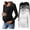 Black/Dark Grey/Light Grey/White, variant on Weardear 3 Pack Maternity Shirt Long Sleeve Side Ruched Pregnancy Tunic Tops Casual V Neck T Shirts for Women