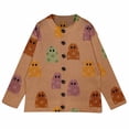 thumbnail image 6 of longantii Halloween Sweaters for Women Button Knit Cardigan Long Sleeve Ghost Graphic Cute Spooky Fall Winter Trendy Tops Lightweight Breathable Cardigan for Funny Party Green L, 6 of 7