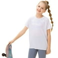 thumbnail image 6 of 3 Pack 5-12T Girls Athletic Shirts, Short Sleeve Quick Dry Tshirts, Sports Activewear for Kids Teens Tops, 6 of 9