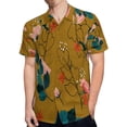 thumbnail image 4 of High Quality Hawaiian Shirts for Men Short Sleeve Aloha Beach Shirt Floral Summer Casual Button Down Shirts Blouses QSMGXS, 4 of 7