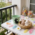 thumbnail image 5 of Easter Mini Buckets,Small Metal Rabbit Buckets with Handle – 4.1" Galvanized Bucket Leak Proof & Rust Resistant,Best for Easter Party Décor,Candy Craft,Pencill Holder Classrooms(Green), 5 of 9
