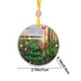 thumbnail image 3 of Hermosos letreros navideños de resina con temática navideña con imágenes elegantes y decoraciones festivas que son ideales para agregar calidez y alegría a su estilo de decoración navideña., 3 of 6
