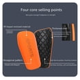 thumbnail image 2 of Protector de piernas de fútbol para adultos, protector de pantorrillas, inserto de calcetines, protector de doble capa, protector de pies para entrenamiento deportivo para niños, 2 of 5