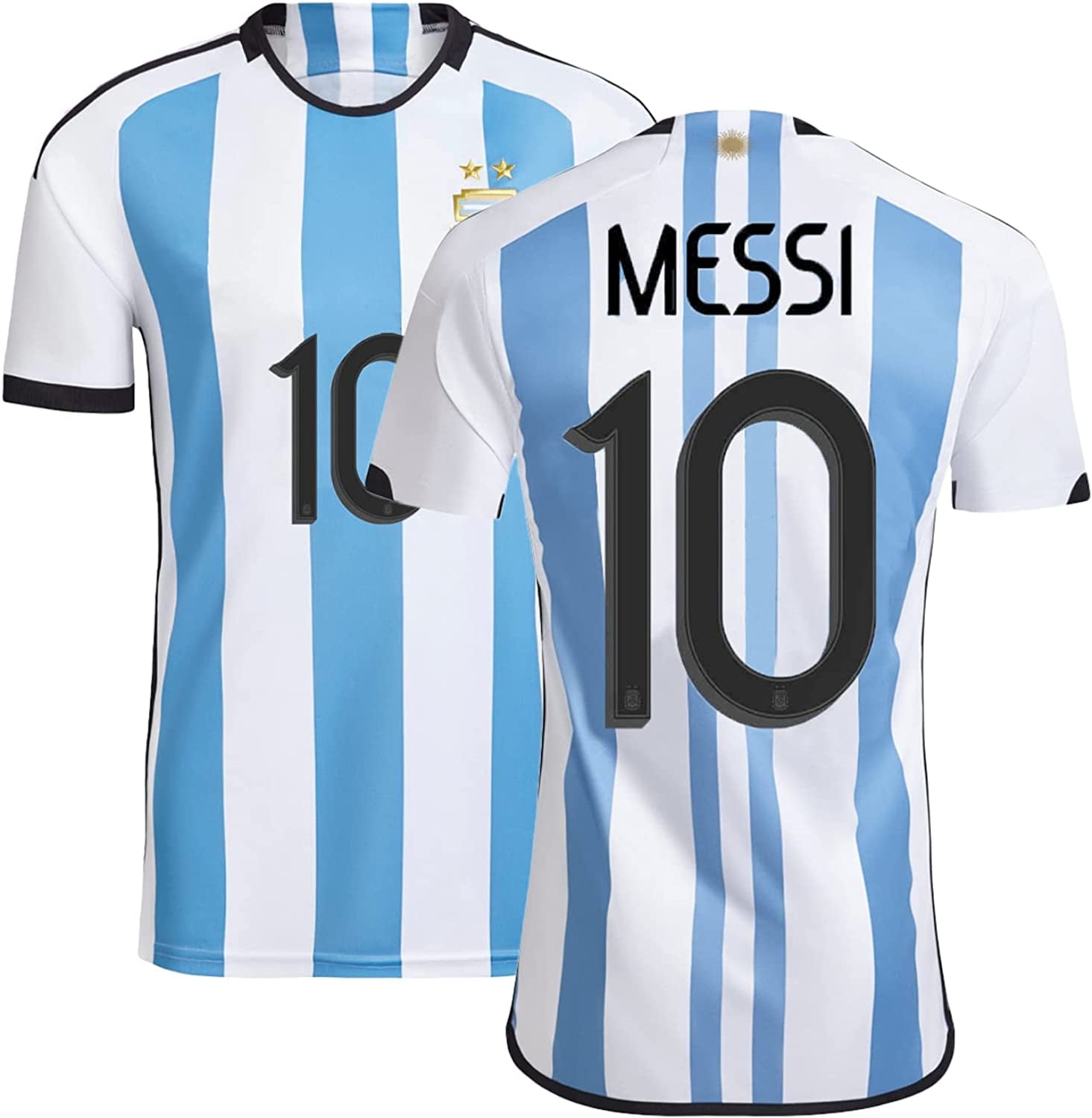 2022 Argentina Soccer Team Jersey #10 for Men Adult Sizes -