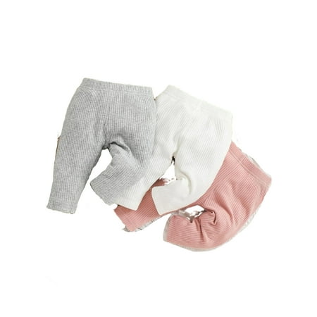 

3pcs Casual Plain Leggings Multicolor Baby Bottoms (Baby s)