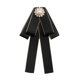 thumbnail image 2 of Broche de lazo para mujer, elegante, a la moda, regalo, cinta, lazo, accesorios para ropa Negro, 2 of 9