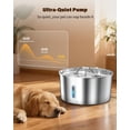 thumbnail image 2 of Dog Water Fountain for Large Dogs, 7L/236oz Stainless Steel Dog Fountain Water Bowl, Automatic Pet Fountain with Ultra Quiet Pump, Large Drinking Area, 2 of 7