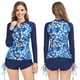 thumbnail image 5 of Traje de baño de dos piezas transpirable para mujer con cremallera para deportes acuáticos Hugtrwg Para estrenar, 5 of 9