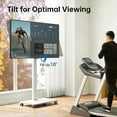 thumbnail image 2 of FITUEYES Rolling TV Stand with Stepless Lift for 32-75 Inch TVs, Height Adjustable and Swivel and Tilt, Hold up to 88 lbs,White, 2 of 8
