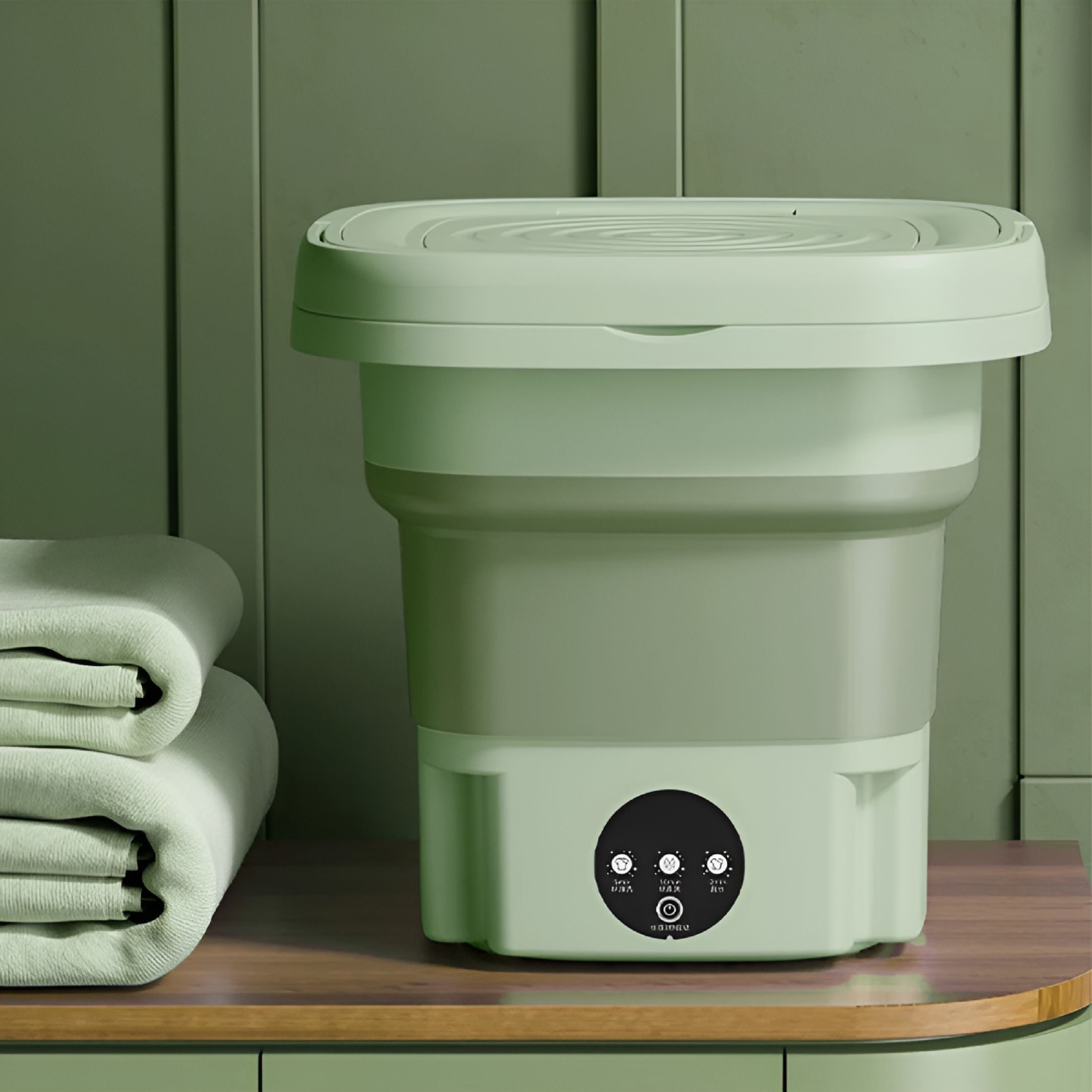 HIBIBUD Portable Washing Machine Mini Washer Foldable Washer and Dryer Small Travel
