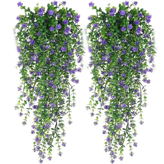 4pc UV Resistant Artificial Hanging Plants - Lifelike Decor for Home & Events!