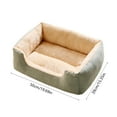 thumbnail image 2 of Calming Cat & Dog Bed for Medium Dogs, Machine Washable Cuddle Warming Cozy Fluffy Faux Fur Plush Round Dog Bed, Anti-Anxiety Waterproof Anti-Slip Pet Bed,19.69x15.35 Inches, 2 of 5