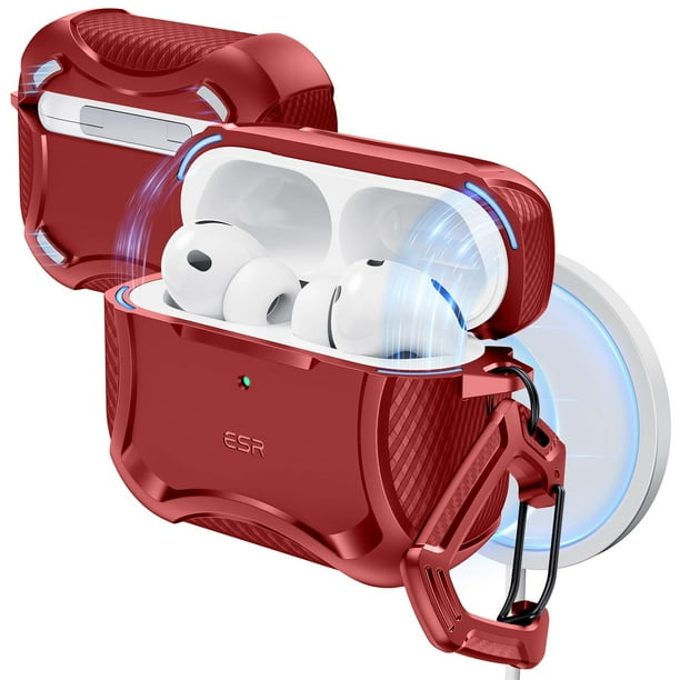 Funda para dispositivo electrónico portátil ESR AirPods Pro 3, color rojo