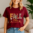 thumbnail image 4 of Fall Vibes Thankful Grateful Blessed Autumn Vibes Leaves, Thanksgiving Shirt,Turkey Tee, Holiday Gift, Happy Thanksgiving Tshirt, Turkey Day, Family Gobble ,Pumpkin Season, 4 of 5