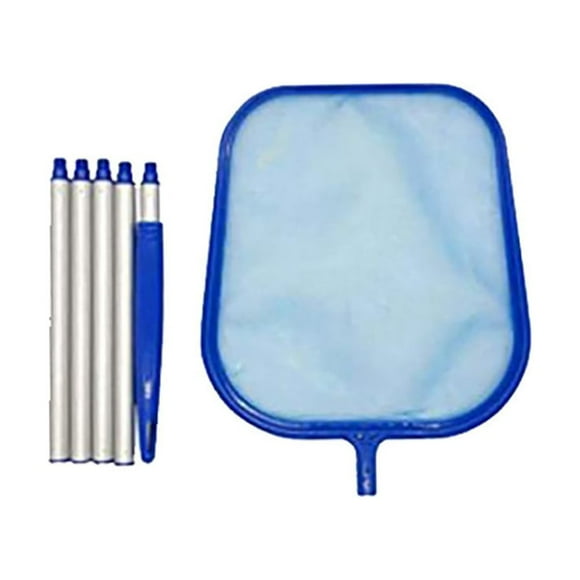Pool Skimmer Net Fine Mesh Leaf Rake Mesh Frame Net Skimmer Cleaner Swimming Pool Tool Fine Mesh Pool Skimmer Net Pool Skimmer Net with Pole Leaf Skimmer for Swimming Pool