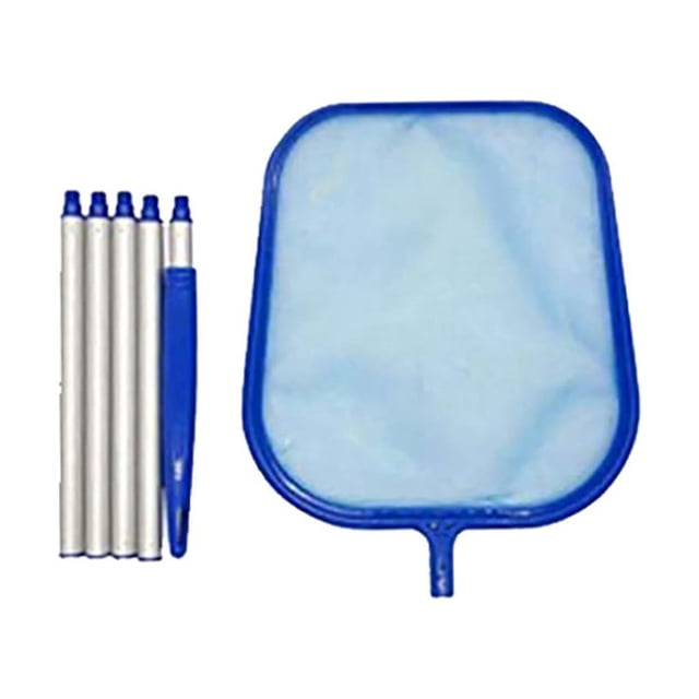 Pool Skimmer Net Fine Mesh Leaf Rake Mesh Frame Net Skimmer Cleaner Swimming Pool Tool Fine Mesh Pool Skimmer Net Pool Skimmer Net with Pole Leaf Skimmer for Swimming Pool
