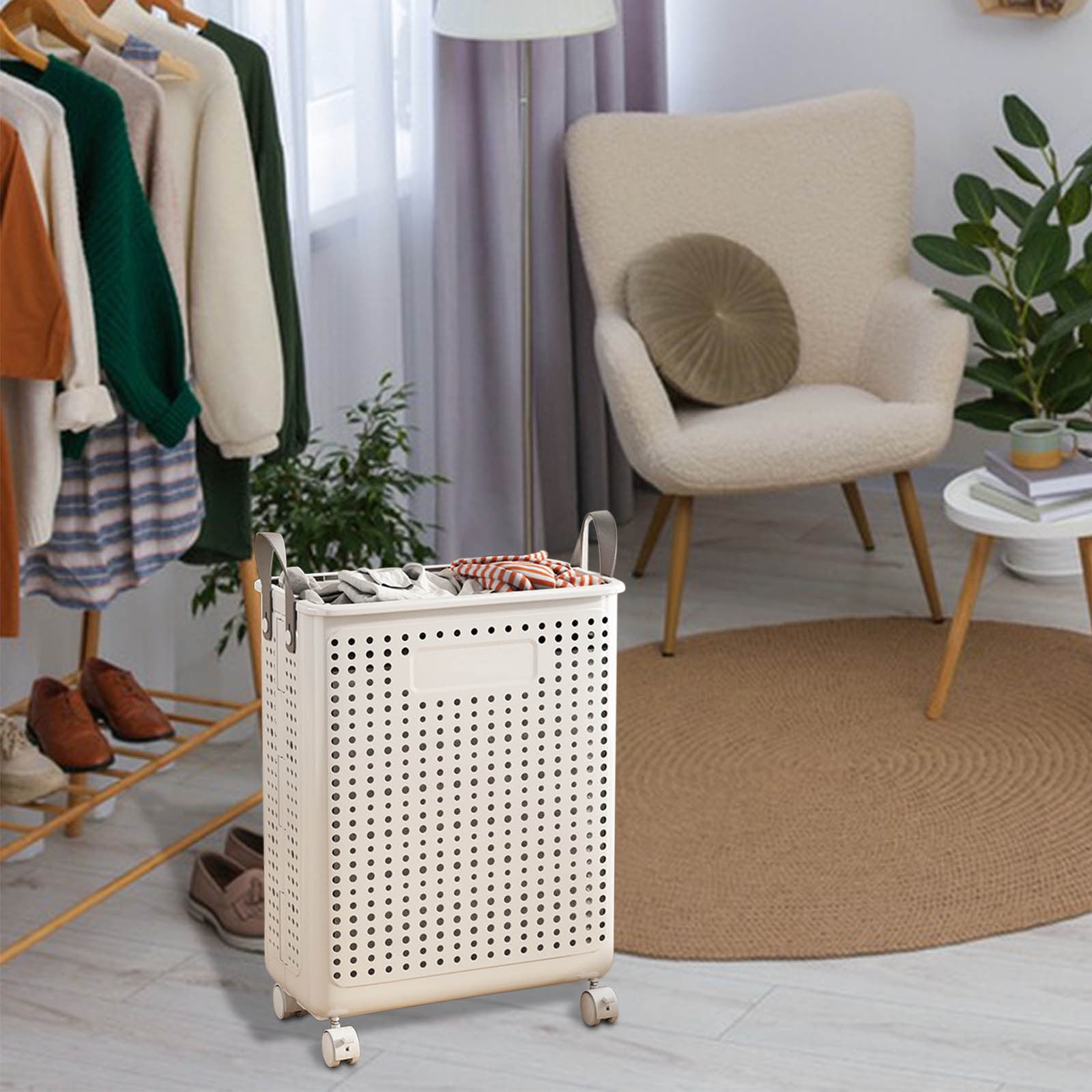 Tgbvmt Large Foldable Dirty Clothes Laundry Basket Space Saving Collapsible Storage Basket Family Loads Organizer For Bathroom Balcony Bedroom Household Dirty Clothes Snacks Home Decor Laundry Bags