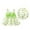 Green, variant on Girls Dresses Sunset Beach Set Ideal Ruffle Sleeveless Summer Toddler Outfit for Baby Hat Included Kids Dress
