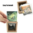 thumbnail image 4 of Pursuestar The Legend of Zelda Wind Up Music Box, Solid Wood Mini Photo Frame Musical Box Picture Holder for Tabletop or Desktop Display, Gift for Anime Fans Birthday Valentine's Day, 4 of 8