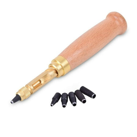 

ANAJOY Clearance Sale Leather Tool Hole Punch Screw Removable Book Drill Auto With 6 Size Tip 1.5-4mm