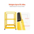 thumbnail image 6 of KFFKFF 6ft Safety Barrier for Scaffolding, Durable Carbon Steel Scaffold Guard Rail with 55.4 lbs Weight Limit, Yellow Baker-Style Metal Protective Rails for Scaffold Platform, 6 of 9