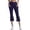 Navy, variant on FYEGRE Capri Pants for Women Stretch Yoga Dress Pants with Pockets Ruffle Bell Bottom Athletic Work Leggings Sky Blue S