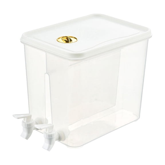 Huzdenx 270oz Extra Large Plastic Beverage Dispenser with Leakproof Spigot, Household Fridge Cold Water & Fruit Tea Drink Bucket