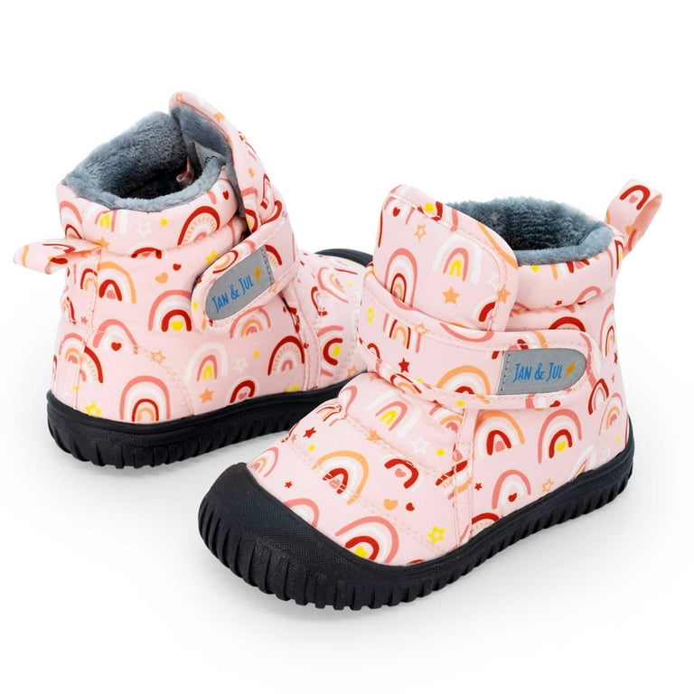 Jan & Jul Toasty-Dry Booties - Pink Rainbow Jan & Jul Toasty-Dry Booties - Pink Rainbow