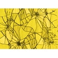 thumbnail image 1 of Ahgly Company Machine Washable Indoor Rectangle Abstract Yellow Contemporary Area Rugs, 8' x 10', 1 of 4