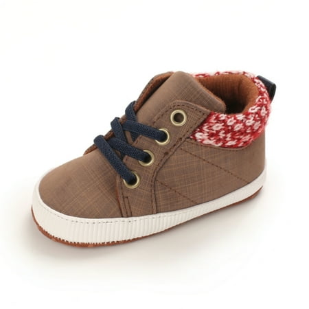 

Baby Boys Girls Canvas Sneakers Rubber Sole Non-Slip Shoes