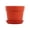 Red, variant on Thickened Imitation Ceramic Plastic Flower Pots, Sturdy Planter Containers, Multi-Size Decor Vessels for Indoor Household Green Plants, Outdoor Garden Flower and Cultivation