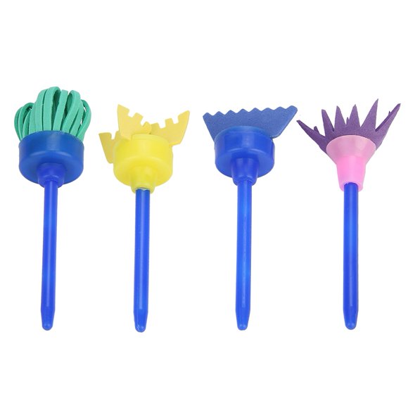 Wchiuoe Sponge Painting Brushes, DIY Drawing Doodle Toys, For Develop Children's Interest