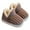 Coffee-01, variant on Xfvqtps Children Fuzzy Slippers Fluffy Slip on Shearling Fleece Solid Color Memory Foam Soft Sole Non Slip Thickened Comfortable Indoor Warm Winter House Slippers Coffee