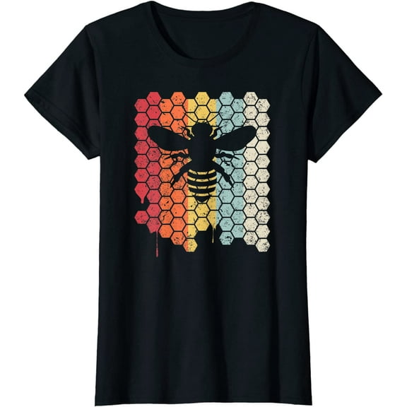 Women Tops Bee Shirt Retro Style Beekeeper Short Sleeve T-Shirt