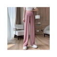 thumbnail image 1 of Sans Poches - Pantalon de Maternité d'Été Grande Taille, Léger, à Jambe Grand Fluide, 1 of 5