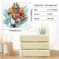 thumbnail image 3 of Kitchen Dish Towels Soft Absorbent Dish Cloths 11"x11" Cartoon American Football Player 6 Packs, 3 of 9