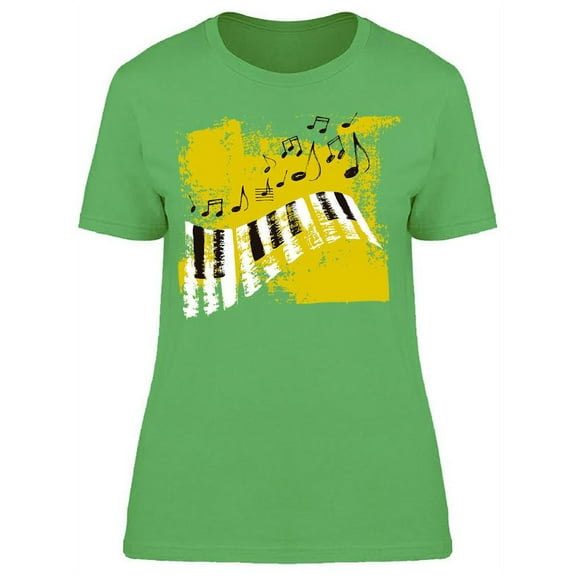 A Piano Keyboard T-Shirt Women -Image by Shutterstock, Female Medium